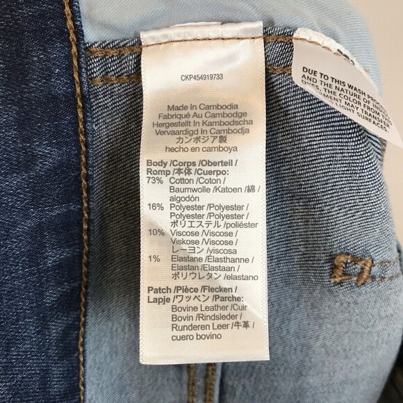 Madewell 10" High Rise Skinny Women's Size 27 Blue Denim Medium Wash Jeans - Picture 9 of 10